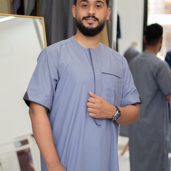 ثوب نص كم صيفي